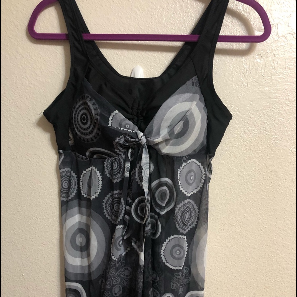 Black & Grey Swimsuit